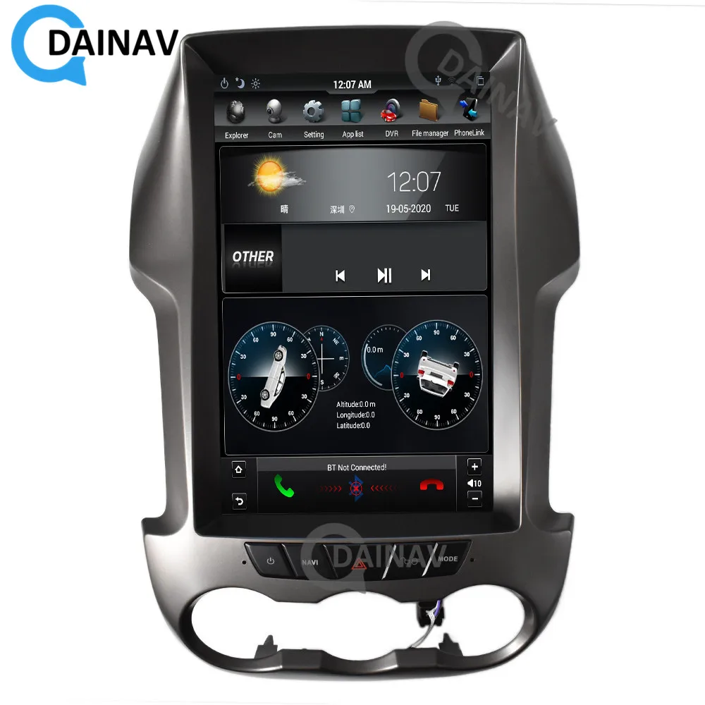 12.1 palca Avto DVD Predvajalnik, GPS Navigacija HD zaslon ZA Ford Ranger F250 2012 Avto multimedijski predvajalnik, stereo