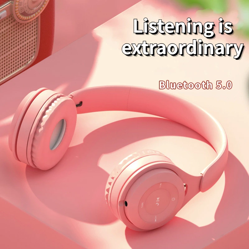 New vroče prodajo style slušalke bluetooth brezžične slušalke za zmanjšanje hrupa slušalke športne slušalke gaming slušalke srčkan slušalke