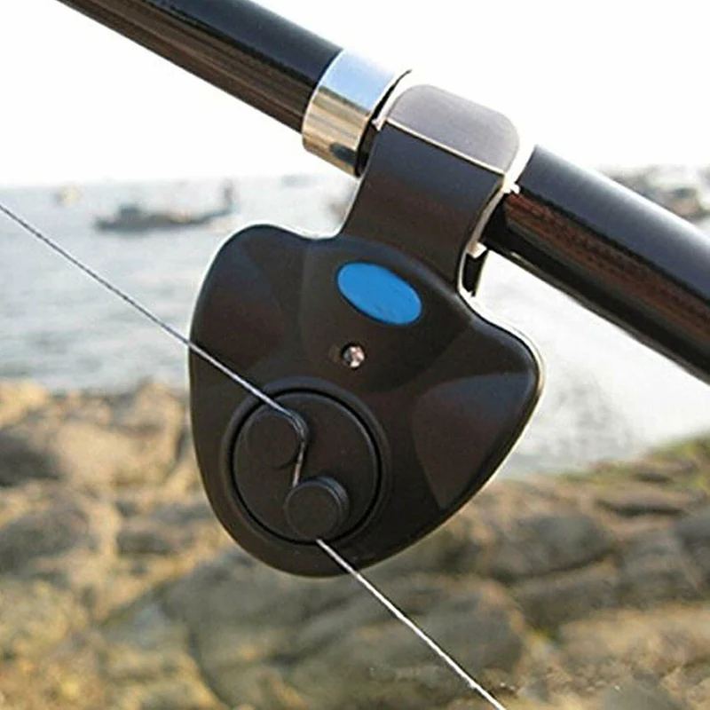 2Pc Ribolov Ribe Ugriz Alarm Elektronski Zumer na Ribiško Palico z Glasno Sireno Dnevno Nočni Znak