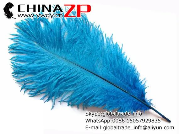 CHINAZP Tovarne 30-35 cm(12-14inch) 200pcs/veliko Izbrane Kakovosti Obarvane Modro Nesreča Krilo Plume Perje