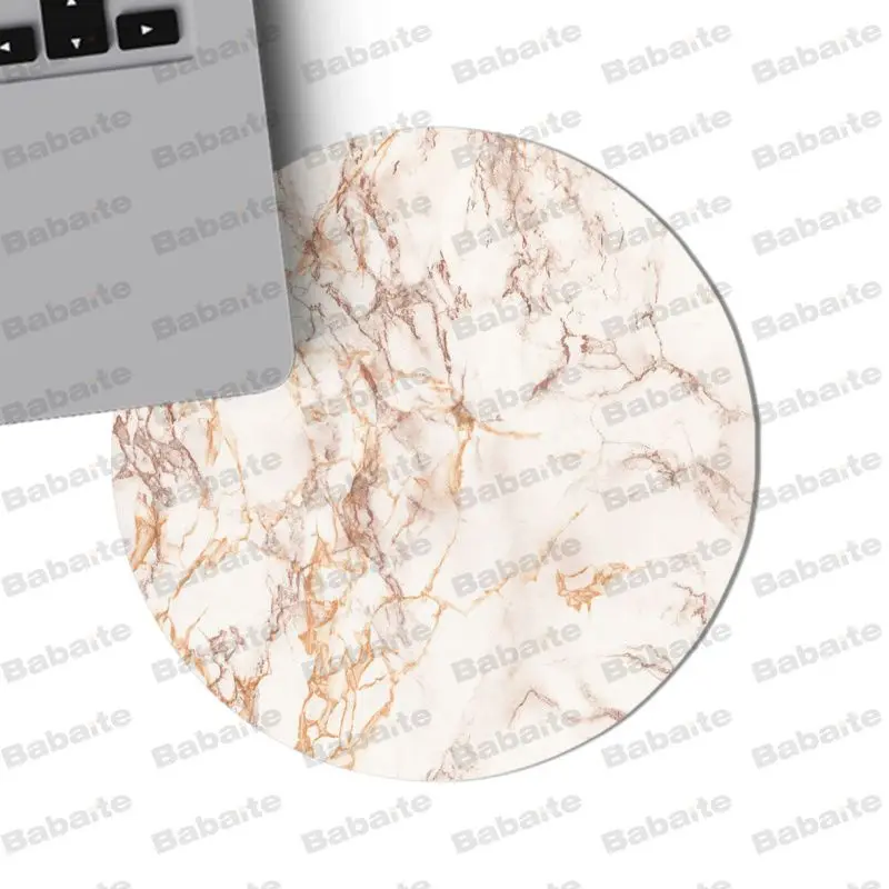 Babaite Visoke Kakovosti marmorja, kamna teksturo igralec igra Mousepad Velikost 200*200*2 mm in 220*220*2 mm krog mousepad Igra Mousepad