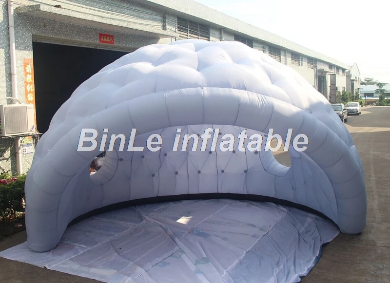 Vroče prodajo dobre kakovosti siva pol-sphere napihljivi iglu šotor golf dome šotor za prireditve