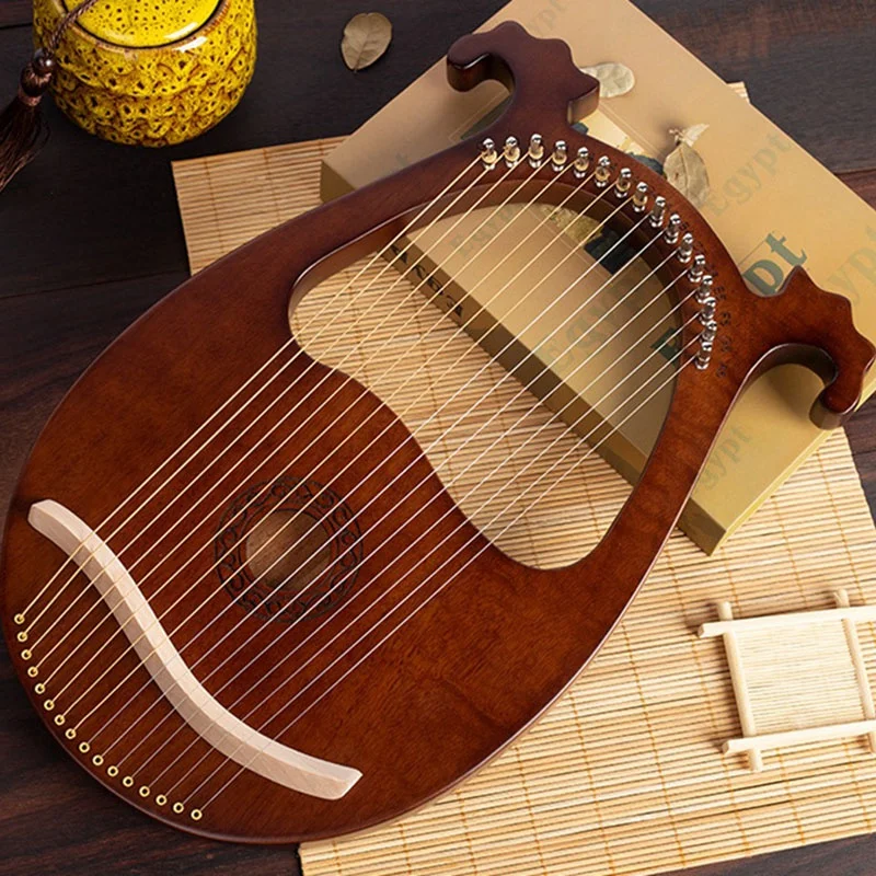 Liro Harfo, 16 String Mahagoni Telo Niz Instrument Telo Instrument, s Tuning Ključa in Rezervne Strune