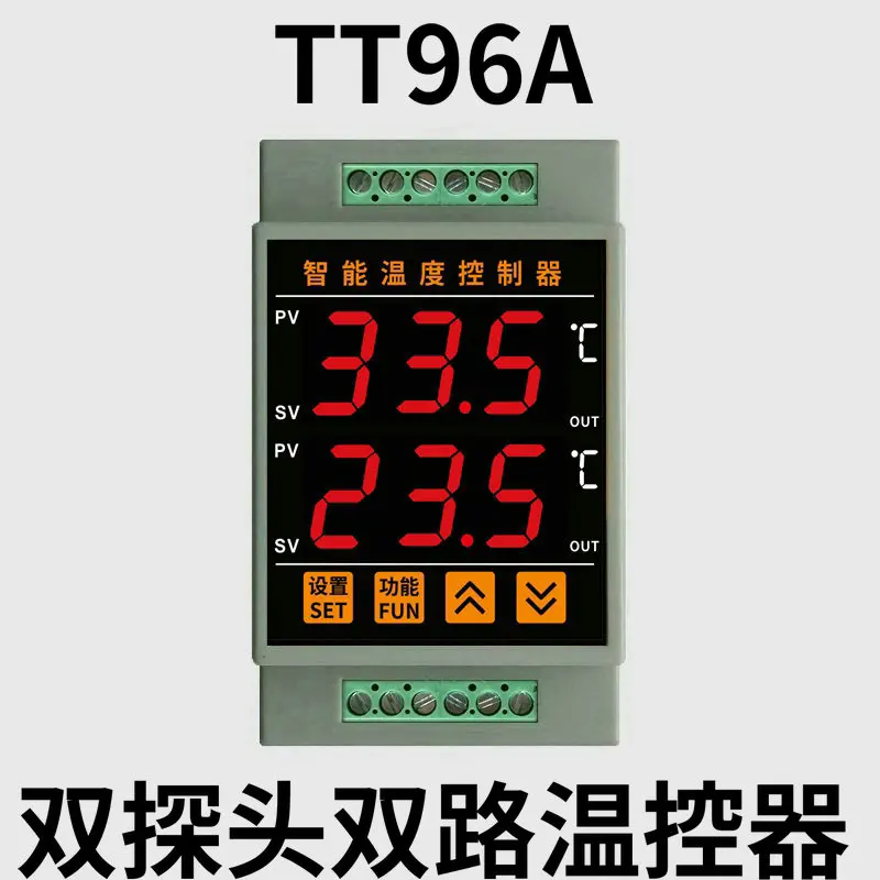 TT96A Intelligent digital display (Digitalni Zaslon Dvojno Neodvisni Izhod Elektronski Termostat za Hlajenje, Ogrevanje