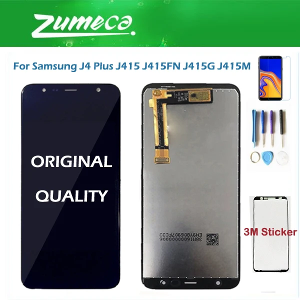 Za Samsung Galaxy J4+ 2018 J4 Plus J415 J415F J415G J6 Prime J6 Plus 2018 J610 J610F J410 LCD-Zaslon na Dotik Zaslon Senzor+ Kit