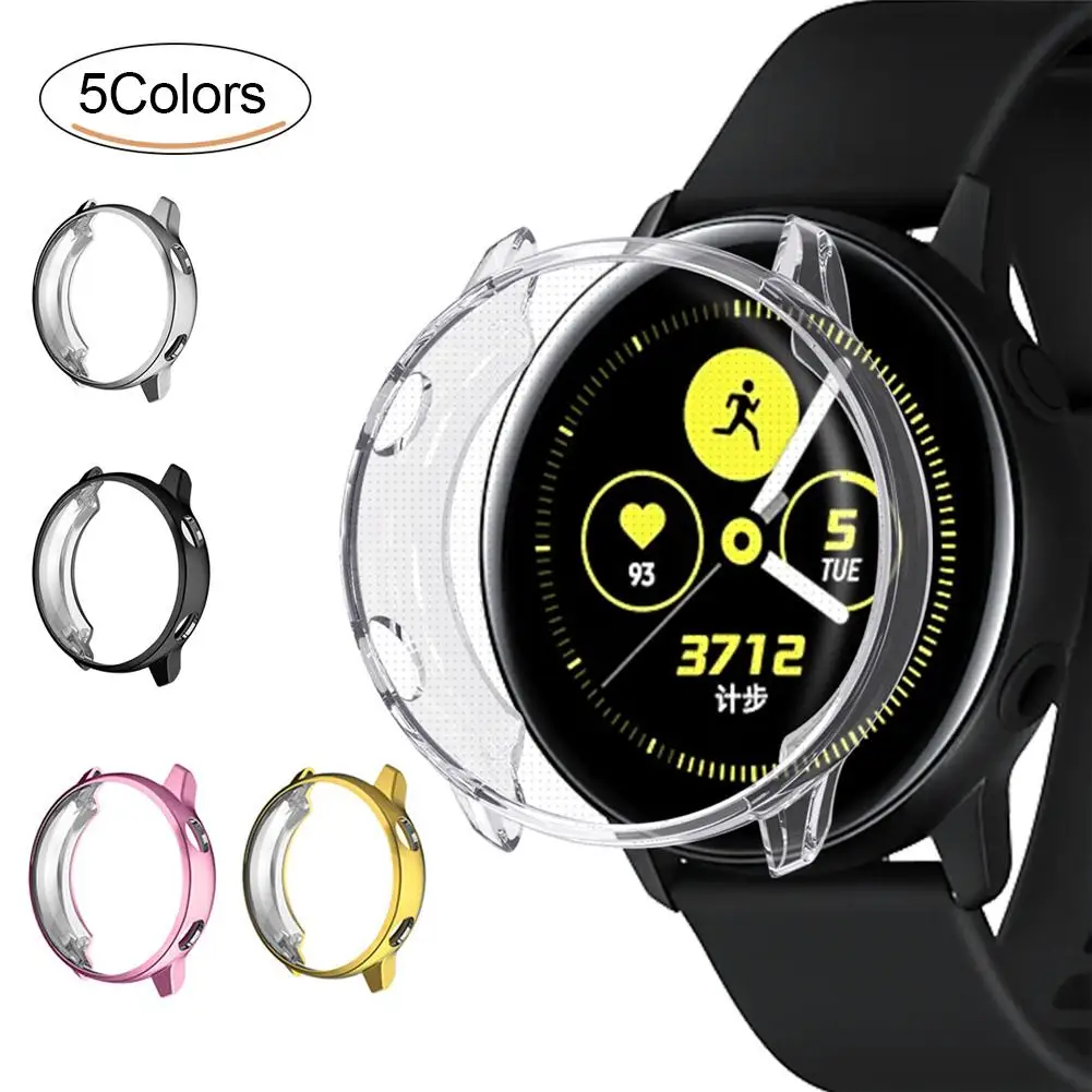 Za Samsung Galaxy Watch Aktivno R500 40 mm Pametno Gledati Okvir Zaščitna Primeru Anti-scratch TPU Watch Lupini Smartwatch Dodatki