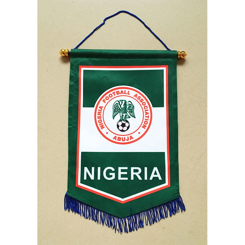 2018 Svetovno Prvenstvo v Nogometu v Nigeriji Nogometna 36 cm*23 cm Velikost Dvojne stene, Božični okraski Visi Zastava Banner Darila