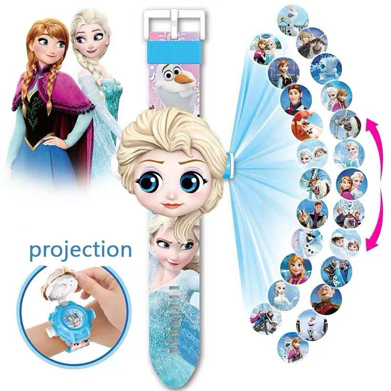 Novo Zamrznjene Elsa Watch Dekle, Princesa Otrok Gledal Igrača za Otroke Rojstni dan Božično Darilo Dekle, Fant, Pazi, Deformacije Igrače
