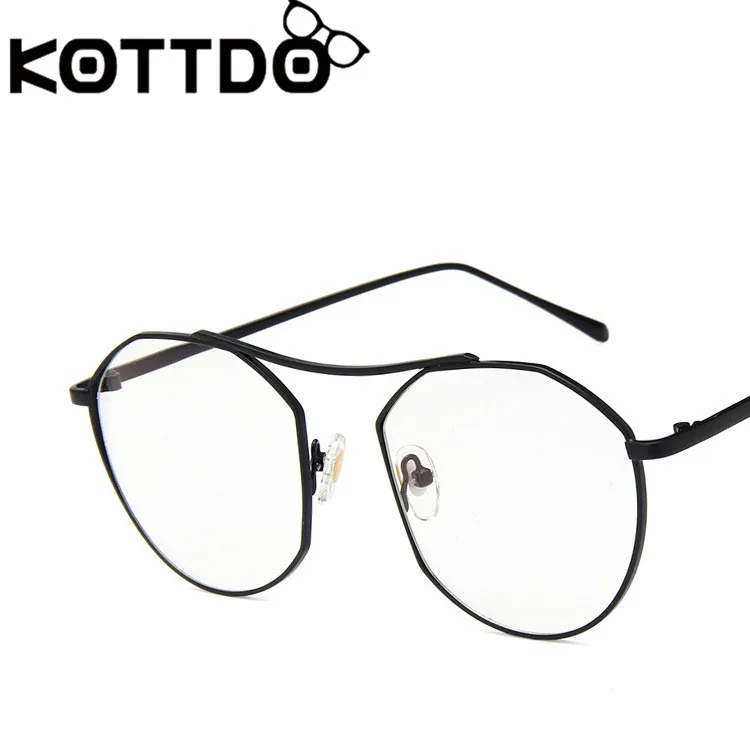 KOTTDO Moda za ženske očala kovinske okrogle očala za ženske optična očala očala okvirji moških oculos de grau feminino