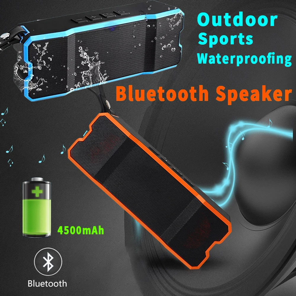 Nove Brezžične IPX6 Nepremočljiva Stolpec Zvočnik Polje Prenosna Bluetooth Audio Sprejemnik Zunanji Stereo Bluetooth Zvočnik Modra Oranžna