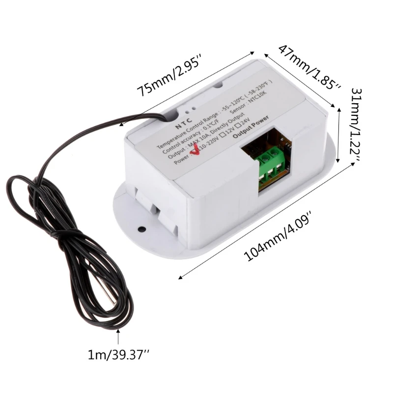 AC 110V-220V C/F Digitalni Termostat Alarm za Temperaturo Regulator Senzor W1308