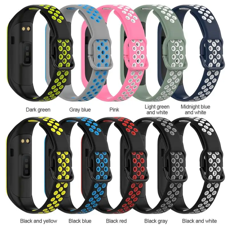 Watchband Primeren Za Samsung Galaxy Fit2 Watchband SM-R220 Dve barvni Nadomestni Trak Smart Dodatki