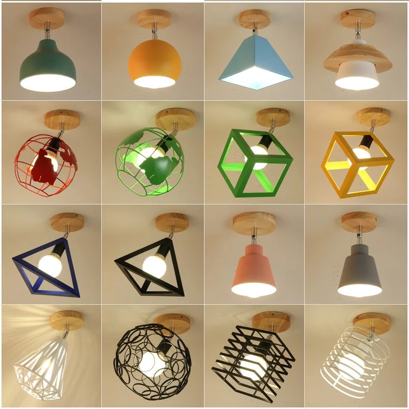 Moderna Stropna Luč, Nordijska Plafondlamp LED Stropna Svetilka Barva Plafonnier Kvadratnih Svetilka Za Jedilnico, Kuhinjo, Lampara Techo