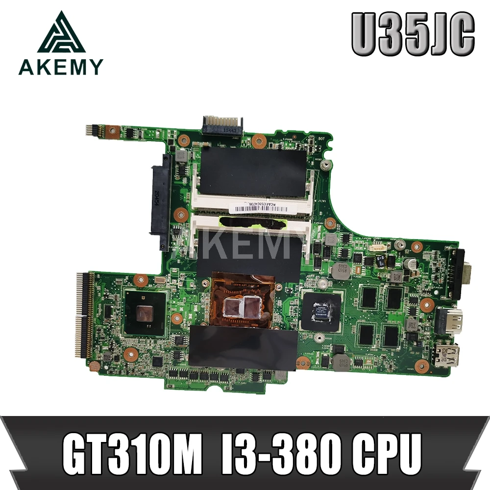 U35JC I3-380 CPU mainboard REV2.0 Za ASUS U35J U35JC prenosni računalnik z matično ploščo 60-N3ZMB1300-A19 Testirani Dela