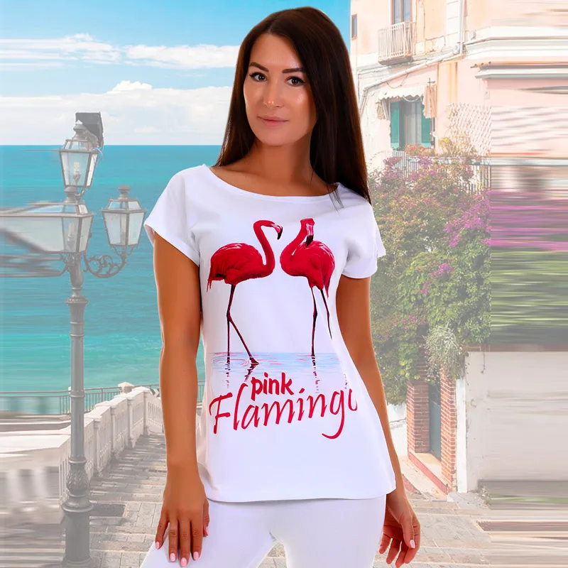 Natalie flamingo t-shirt