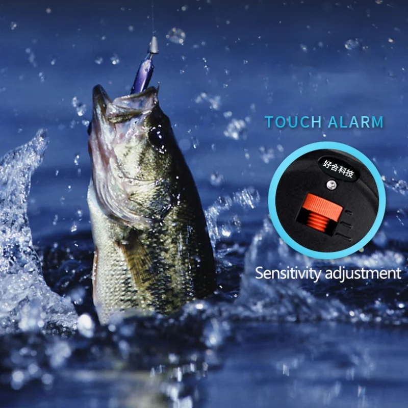 Ribolov Elektronska Lučka LED Ribe Ugriz Zvočni Alarmni Zvonec, Nastavljiva Glasnost Posnetka Na Ribiško Palico Ribolov Reševanje Pribor