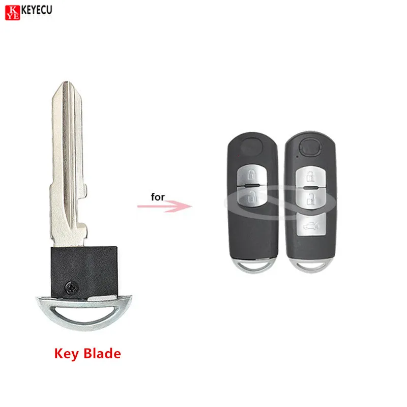 Keyecu 10pcs v Sili Nerezane Rezilo, ki se Uporabljajo V Smart Remote Key Zamenjava Nerezane Sili Rezilo za Mazda 3 6 CX-5