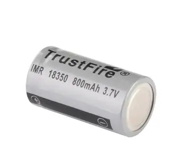4pcs/veliko Visoka Zmogljivost TrustFire IMR 18350 800mAh 3,7 V Litijeva Baterija za ponovno Polnjenje Baterij
