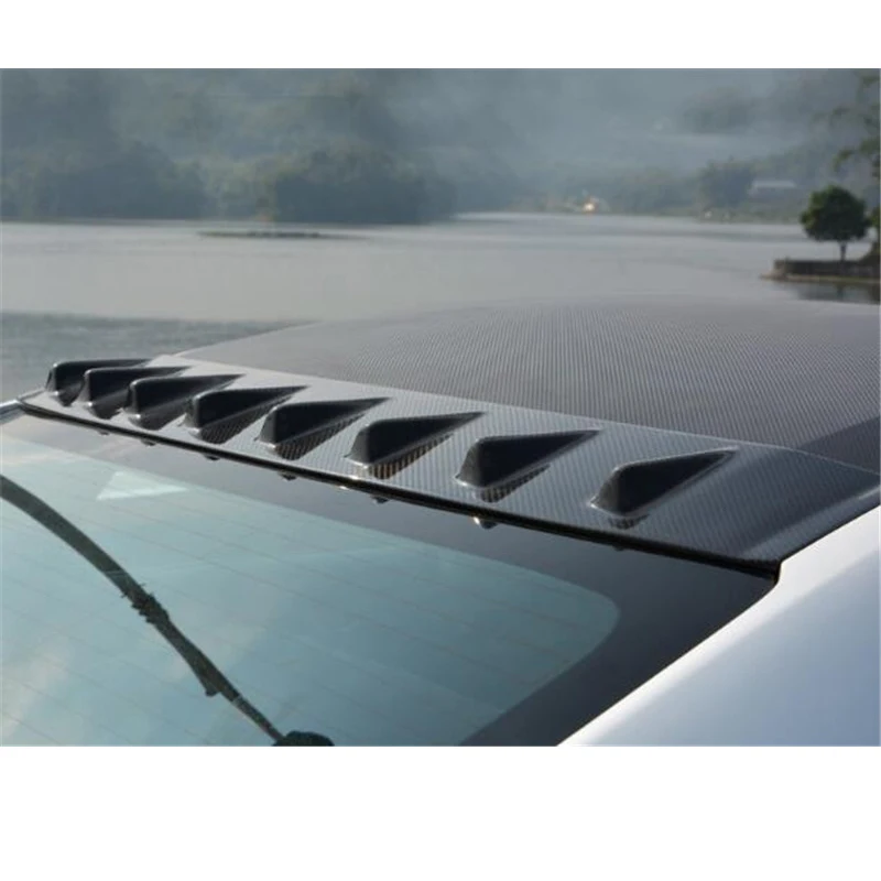 CEYUSOT ZA Honda Civic Shark Slog Pravi Ogljikovih Vlaken Strešni Spojler Krilo 2016-20 Avto Zadnje Okno Repne Plavuti Civic Sedan Accessorie