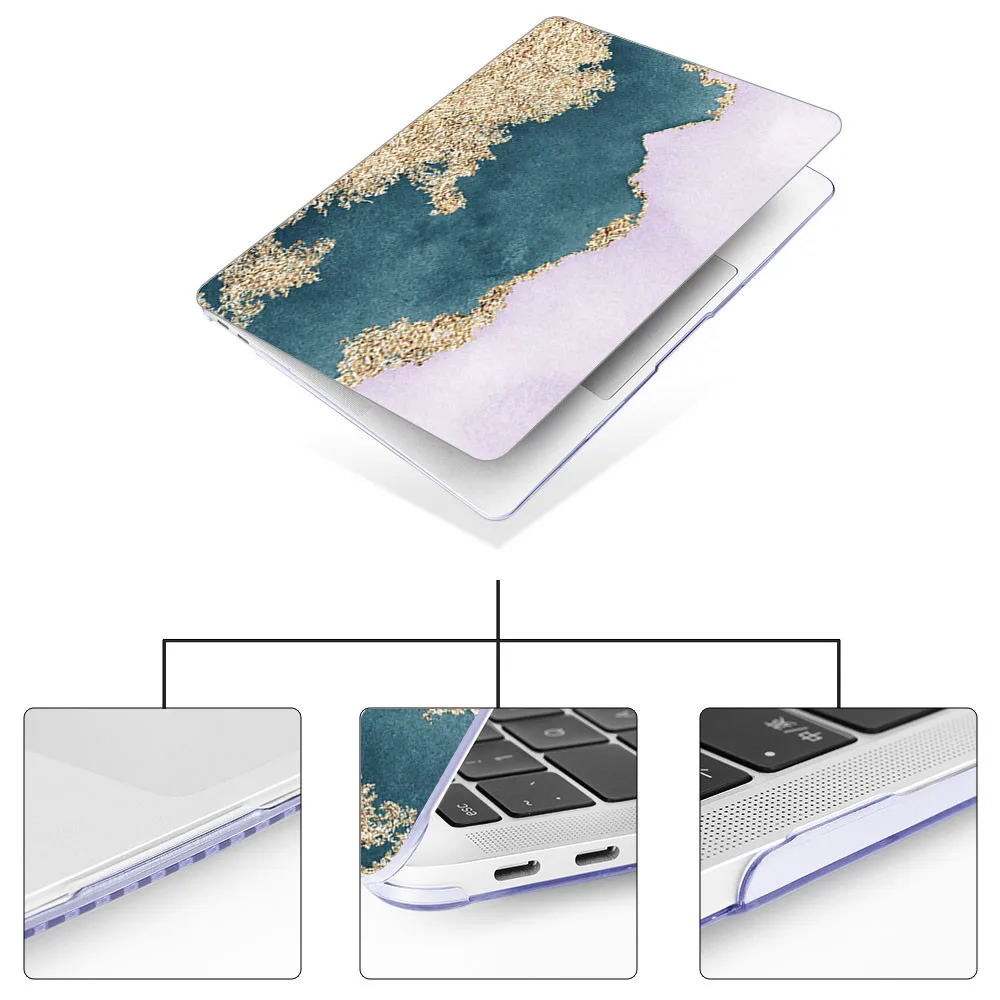 Ohišje Za MacBook Air 13 11 12 Retina 13.3 Novo Pro 15.4 16-inch naslovnica Barva lupine XC0105