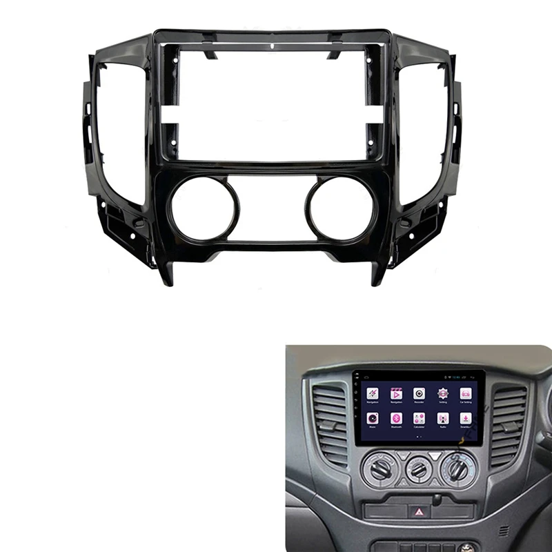 9 inch Avto Fascijo Double Din Dvd Audio Posnetek Vgradnjo Adapter Plošča nadzorno ploščo za Mitsubishi Triton KJ/KK/KL/ L200+