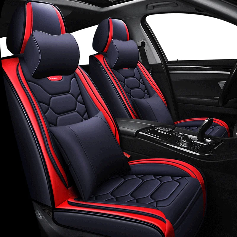 Polna Pokritost Eko-usnja auto sedeži pokriva PU Usnja, usnjenih Avtomobilskih Sedežnih prevlek za Hyundai solaris veloster i30 veličino sonata i40