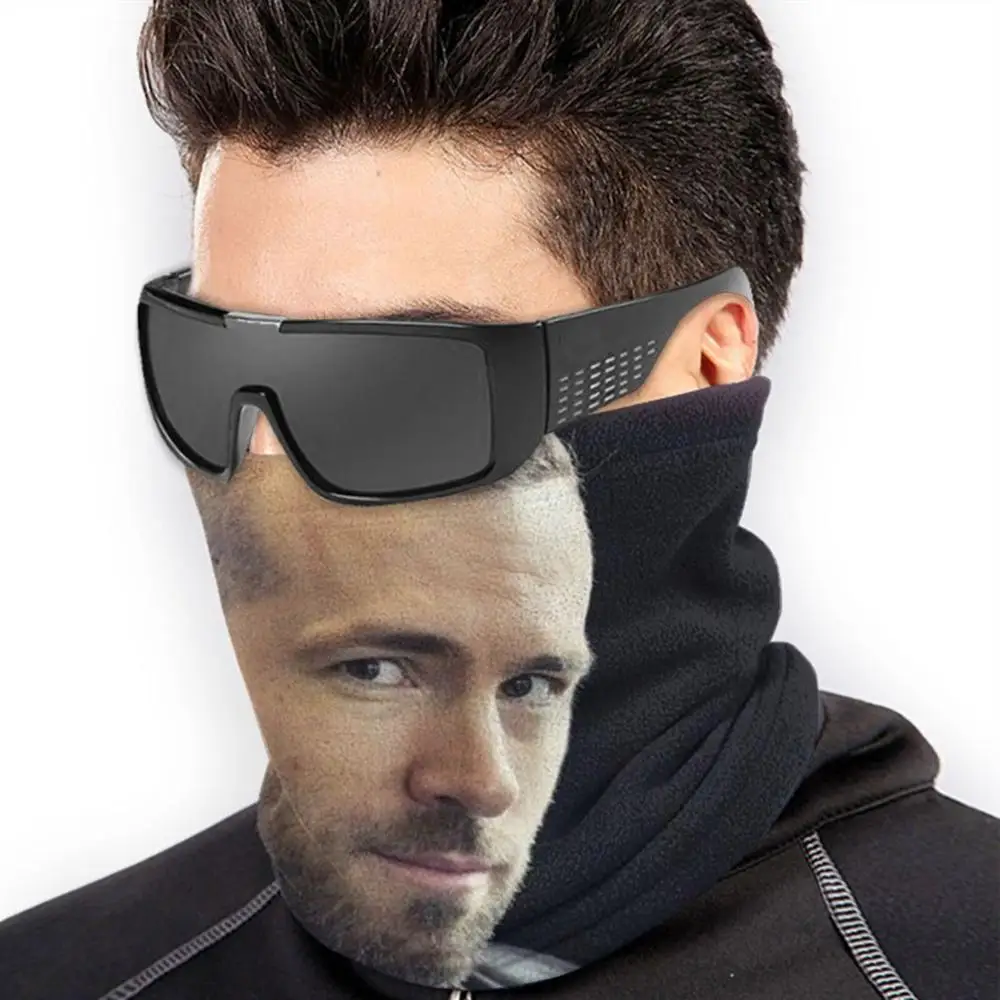 Ryan Reynolds Kolesarski Motornega Kolesa Pokrivala Stroj Šal Vratu Toplejše Masko Ryan Reynolds Igralec Hollywood