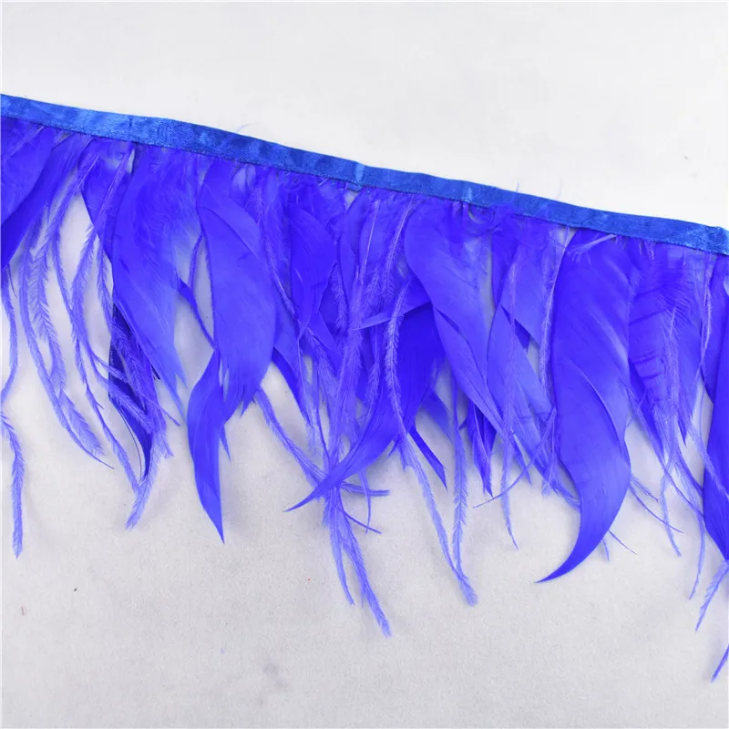 1meters RoyalBlue nesreča perje gosjim perjem ribbonTrims pero obrti pustni kostum pero poročno dekoracijo Obsegov