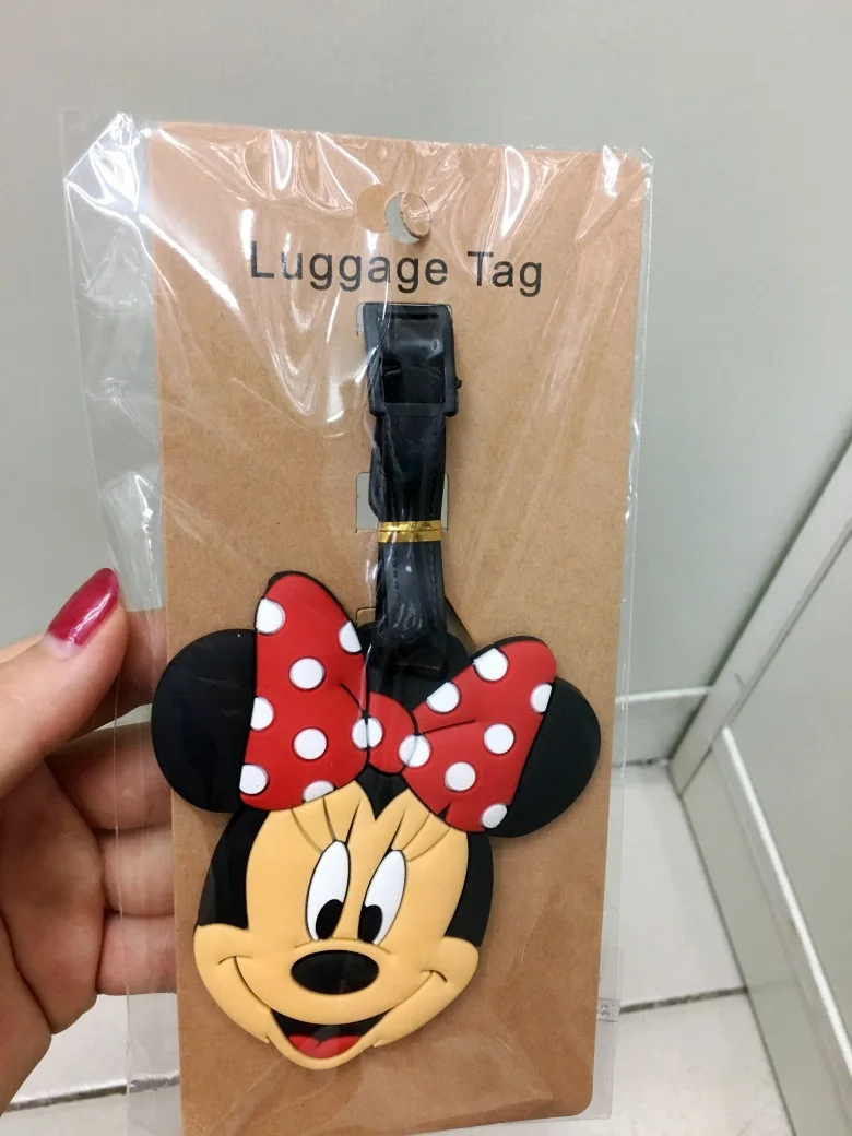 Strip Disney Mickey Mouse potovalne prtljage oznako Minnie Kovček ID naslov lokacije Nosilec za Prtljago, Vkrcanje Oznake prenosni oznaka