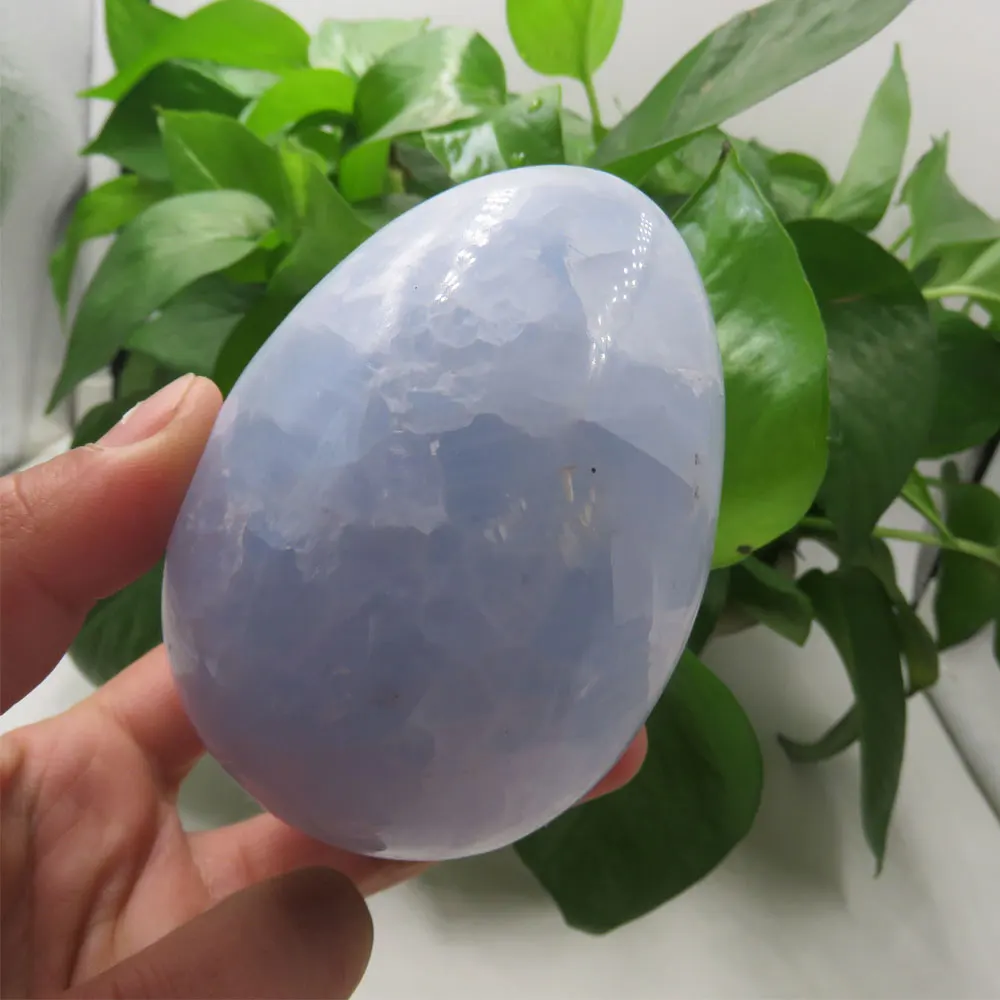 491g AAA na Naravno Modrem Celestite Kalcita, Akvamarin Kristalno Jajce Mineralnih Vzorcu Crystal Grozdov Reiki Healing Home Dekoracijo