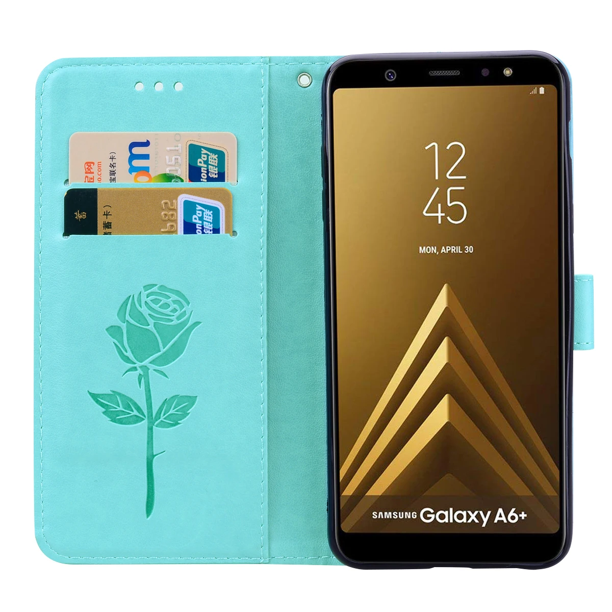 Ohišje Za Samsung Galaxy A6 A6Plus 2018 Luksuznega Usnja PU S stojalom Protector Case zadnji pokrovček za samsung a6 plus 2018