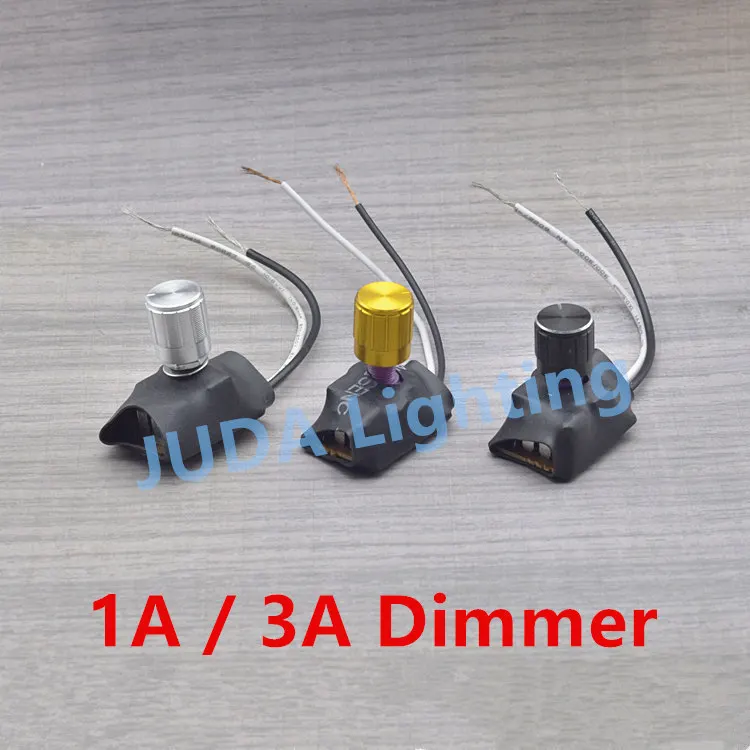 Aluminij Dimmer gumb preklopite 1A 3A zatemnitev naprave, zatemnitev stikala nadzorna plošča namizne svetilke desk svetloba Volframove žarnice senčniki