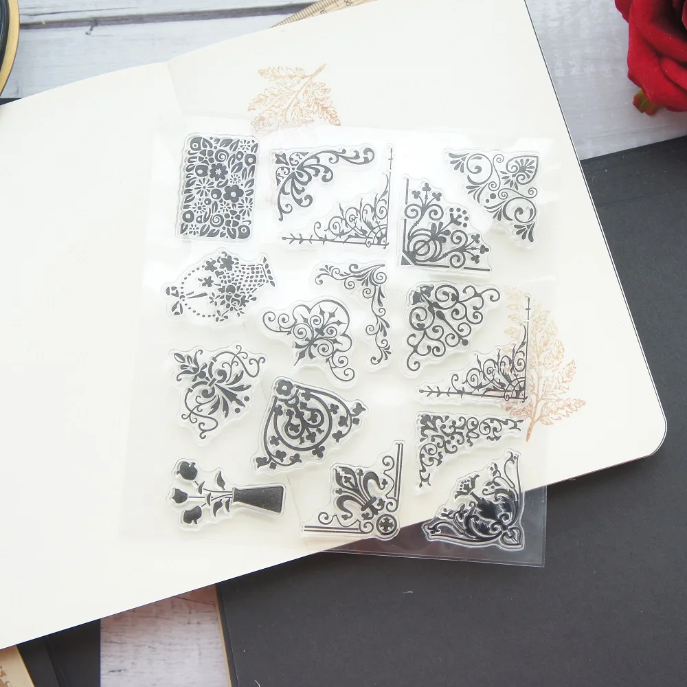Royal Frame Patterns Design Clear Transparent Stamp Silicone Stamps As Scrapbooking Decoration DIY Card Paper Gift Use