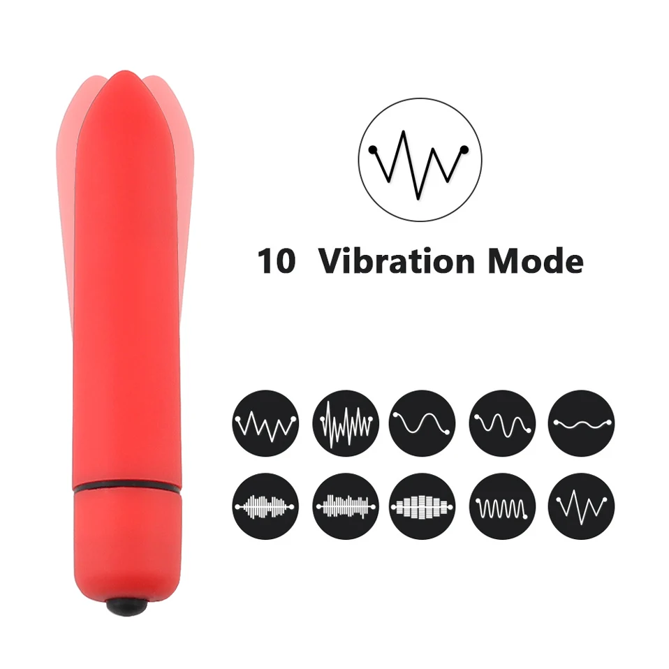 10 Hitrosti Bullet Vibrator Izdelke, povezane s spolnostjo Odraslih z vibriranjem Klitoris Stimulator Multi-barvni Dodatni Prenosni Sex Igrače za Ženske