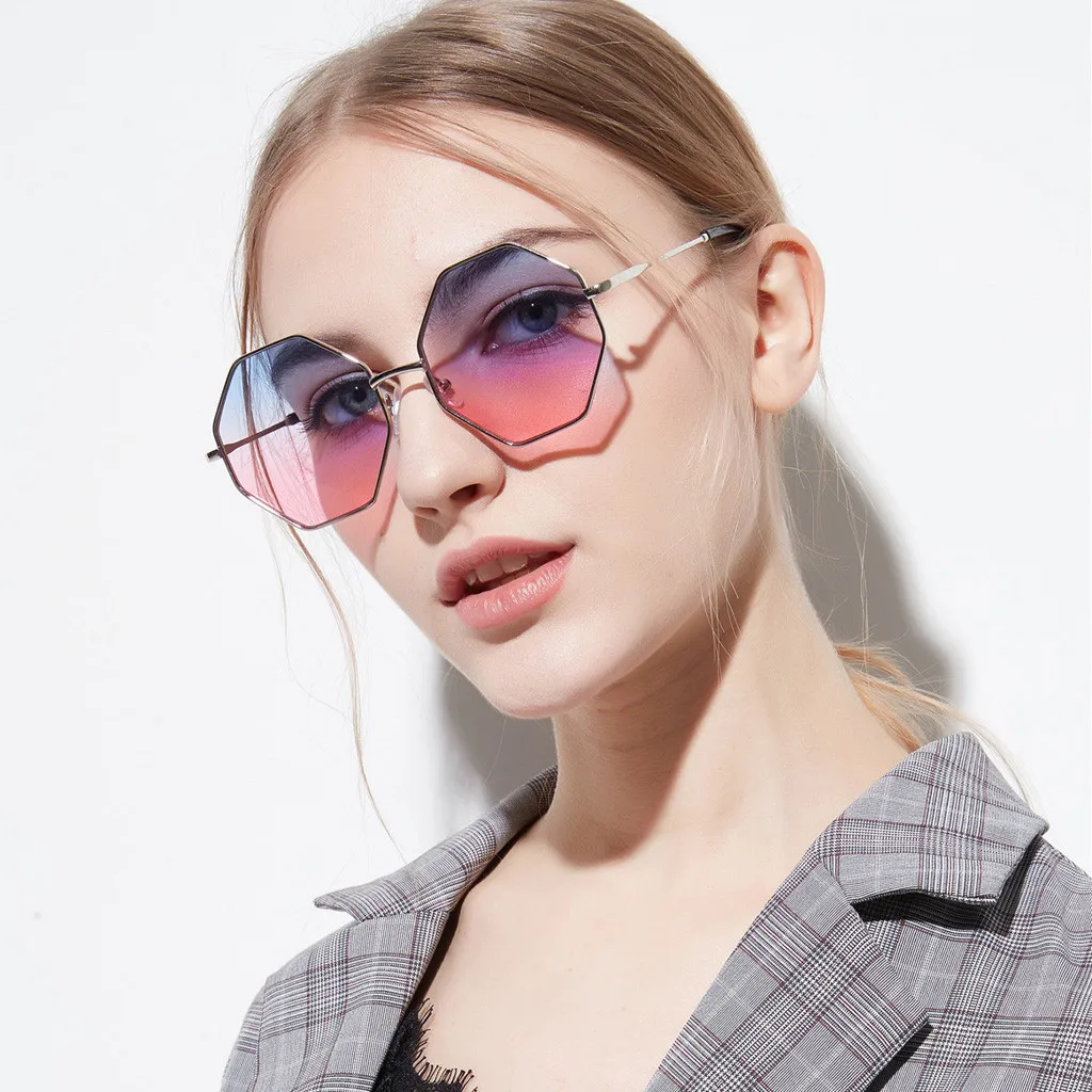 Preprost Polarizirana Gradient sončna očala Ženske Letnik Oči, sončna Očala Retro Očala Moda za Zaščito pred Sevanjem @7