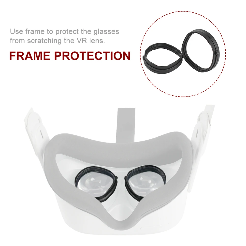 1pair Nadomestni Deli Modnih Očal Okvir ABS Dustproof Enostavno Namestite VR Slušalke Magnetne Leče Zaščitnih Za Oculus Quest 2