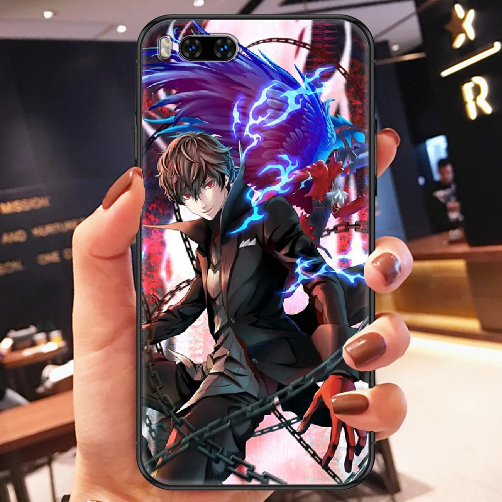 Persona P5 Anime primeru Telefon Za Xiaomi Mi Max Opomba 3 A2 A3 8 9 9T 10 Lite Pro Ultra black art coque 3D shell luksuzni nazaj tpu