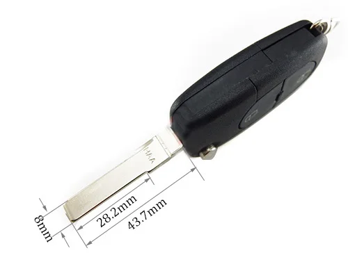 KEYECUNEW Zamenjava Lupini Daljinski ključ Primeru F.o.b 2 Gumb Za A2, A3, A4, A6 A8 TT Majhne Baterije Položaj
