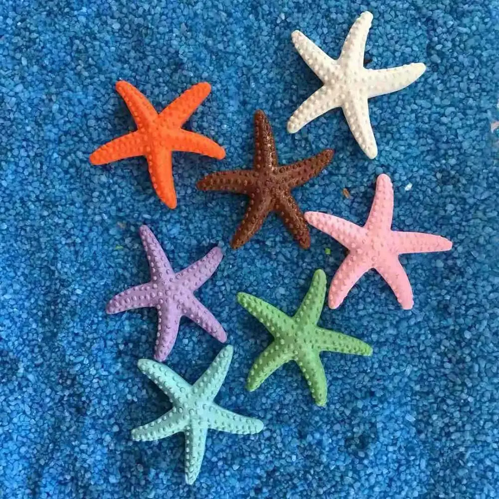 Co-prijazno Plastične Smole Simulacije Zvezda Obrti Simulacije Morske Zvezde DIY Beach Poroka Dekoracija Obrti Doma Dekor Ornament