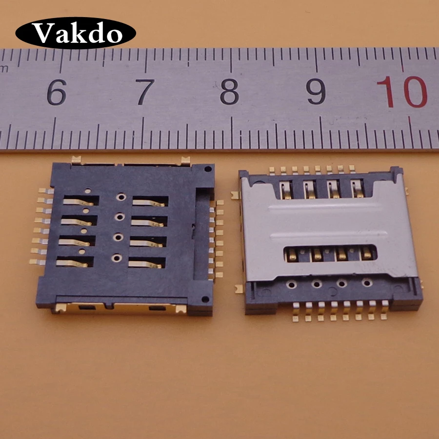 5pcs/veliko Dvojno 8P SIM card reader socket priključek zamenjava za Huawei Y320 G7300 T00 Y325 y518 g600 g7300 vrh kakovosti