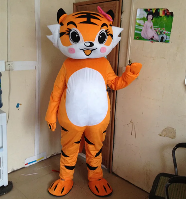 Maskota Odraslih Kostum Tiger Maskota Kostum Visoke Kakovosti Tiger Maskota Kostum Fancy Carnival Party Oblačila