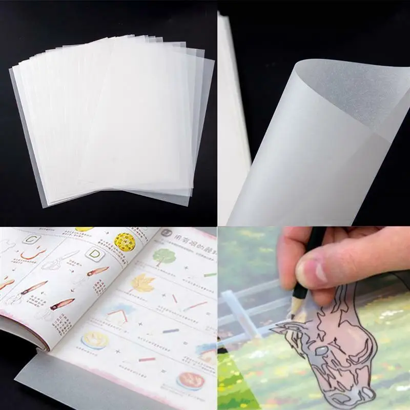 50/100/150 kos A4 tiskanje, risanje papir tehnične risbe z žveplove kisline papirja tiskanje prosojno sledenje papir