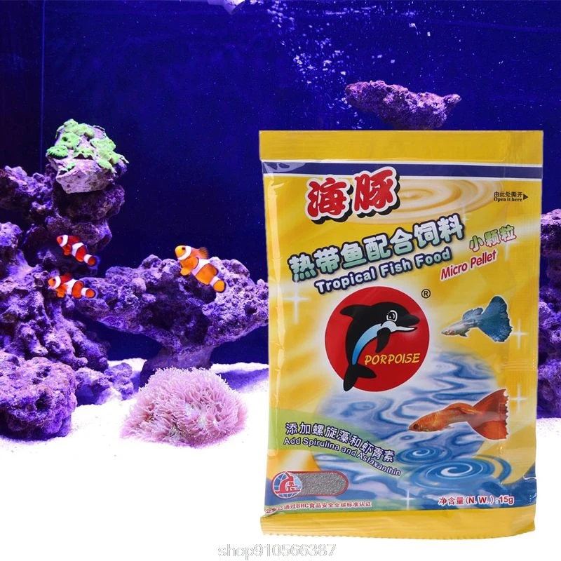 Ribe S Hrano Aquarium Fish Tank Tropskih Majhnih Rib Zdravo Zrnje Hranjenje N06 20 Dropshipping