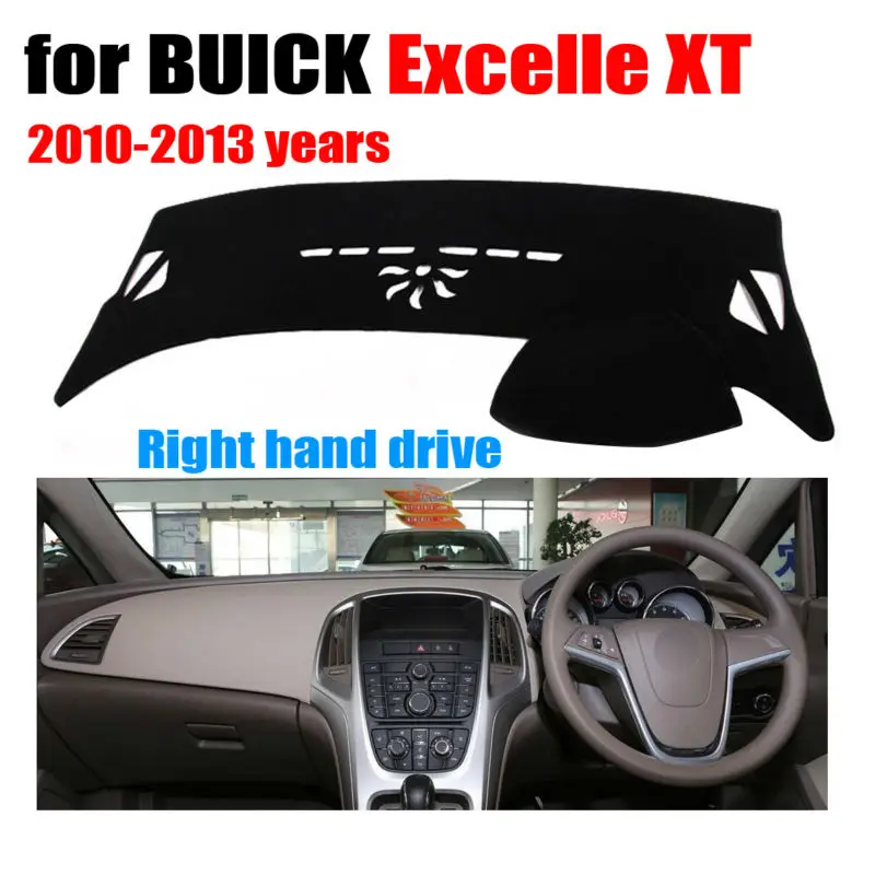 Avto armaturne plošče zajema mat BUICK Excelle XT Visoko konfiguracija 2010-2013 Desni pogon dashmat dash kritje auto dodatki