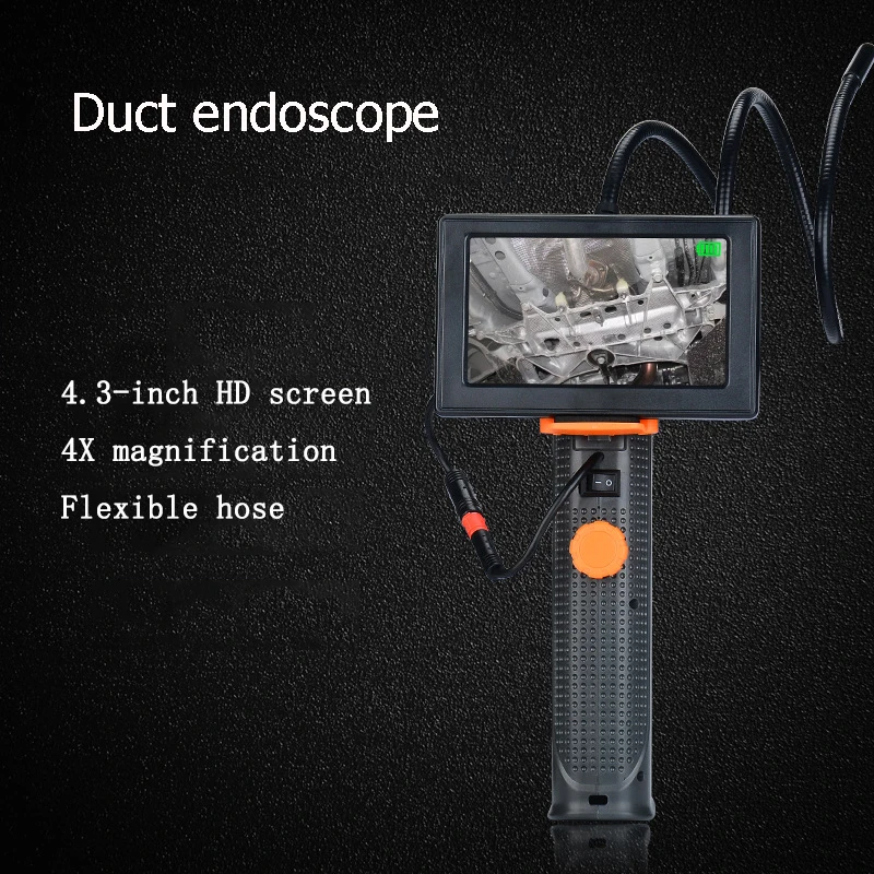 4.3 Palčni Velik Zaslon HD Endoskop Vzdrževanje Vozila Orodje za Cevi Orodjem za Vzdrževanje Mikroskopom Povečevalno Steklo