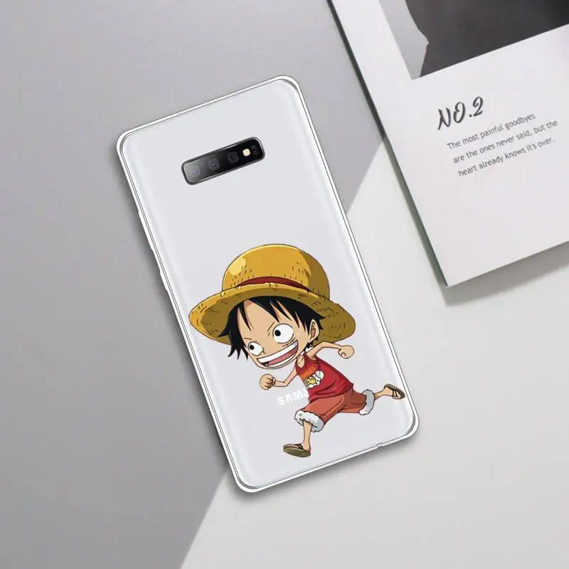 En Kos Luffy Anime fant pirat Telefon Primeru Pregleden Za Samsung Galaxy S 5 7 8 9 20 rob plus 10 e lite 2019