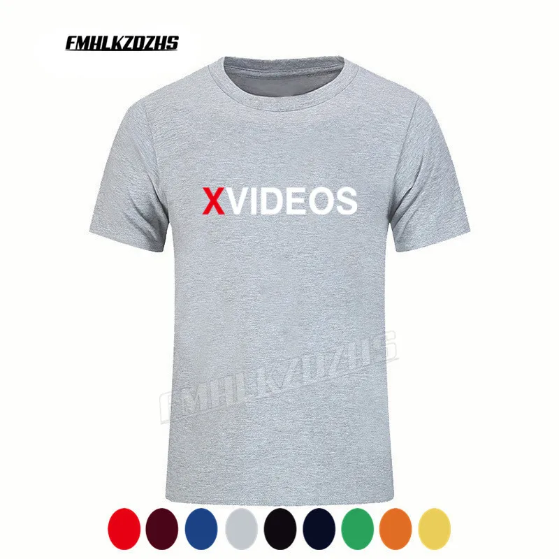 Erotično inovativnih moška T majica blagovne znamke XVIDEOS LOGOTIP krog vratu T-shirt, modni T-shirt, visoke kakovosti Tshirt tees H111