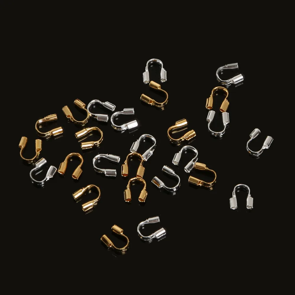 100 kozarcev 4x4mm žice za varovanje sluha Žice Stražar Skrbnika za Varovanje sluha zank U obliko pribor Za DIY modne uhane nakit Ugotovitve