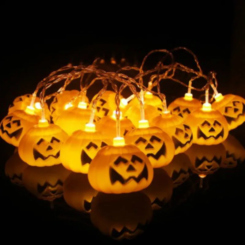 10 LED 20LED Niz Luči LED Halloween Buče Baterije za Spalnico, dnevno Sobo, Vrt, Božični Okraski, Praznik Svetlobe