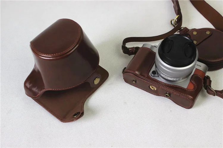 Visoko-kakovostni Retro Vintage PU Usnje za Fotoaparat torba Torba Za Fuji Fujifilm XA5 X-A5 XA20 15-45 MM S Spodaj Baterije Odpiranje